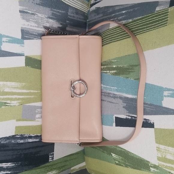 Rebecca Minkoff Jean Clutch/Shoulder Bag(Convertible) In Pink EUC - Picture 2 of 14